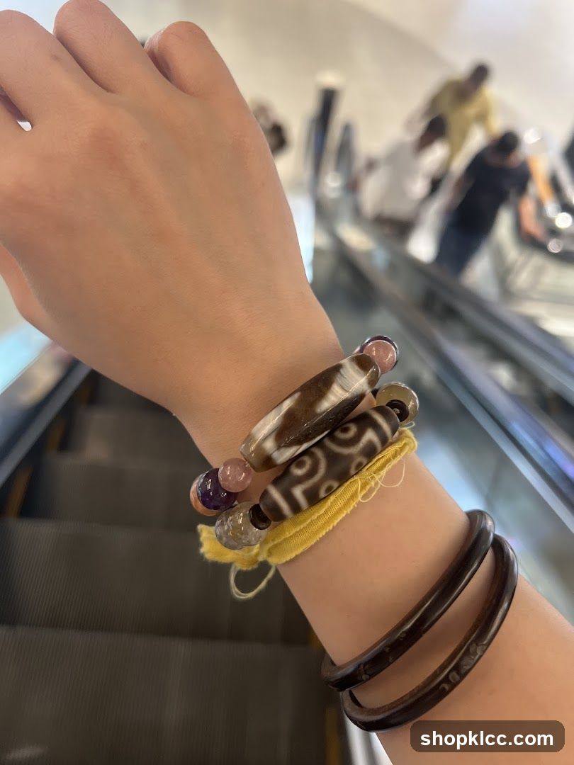 Bracelets on a wrist