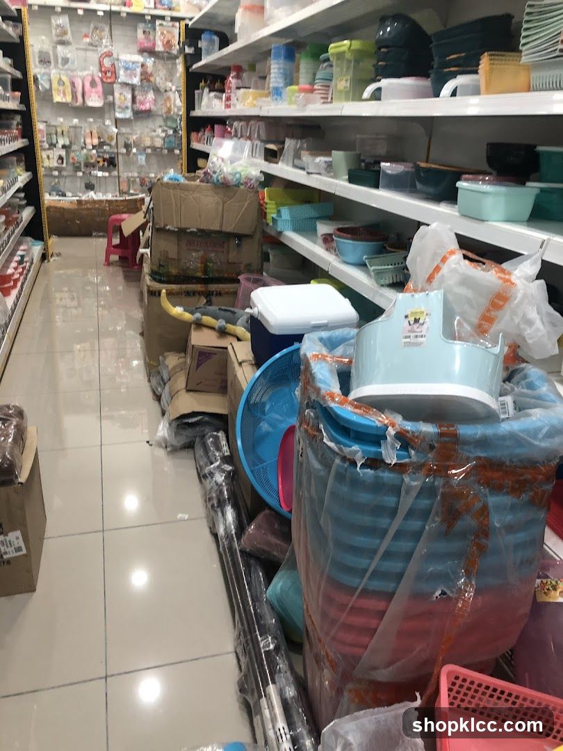 Store Aisles with Household Goods