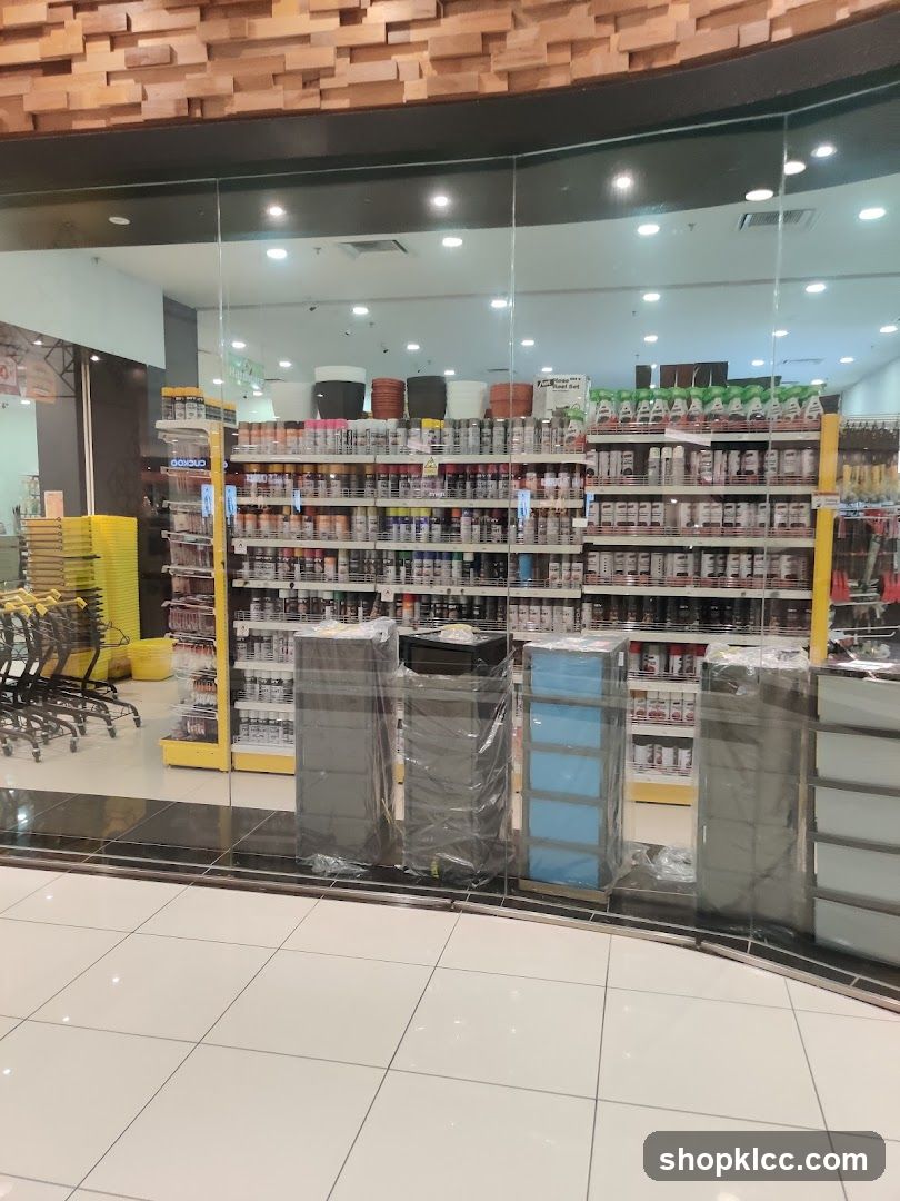 Store Interior with Shelves of Products
