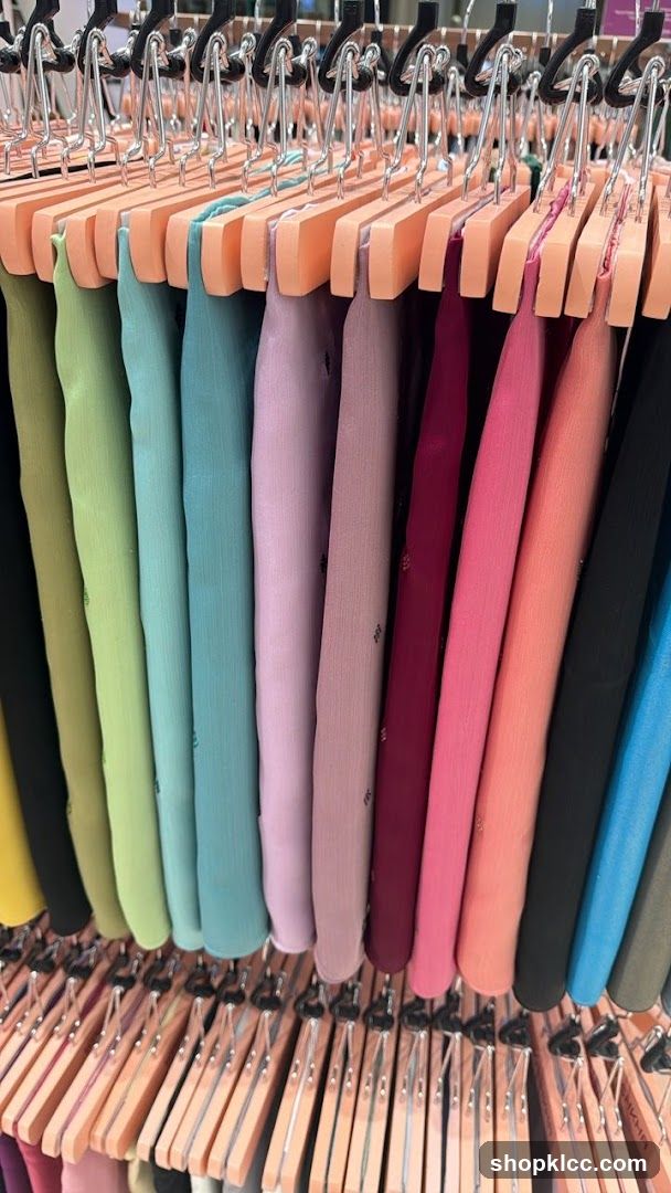 Colorful Scarves on Hangers