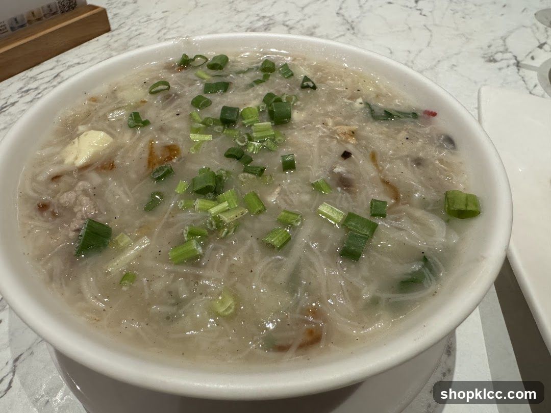 Noodle Soup with Scallions