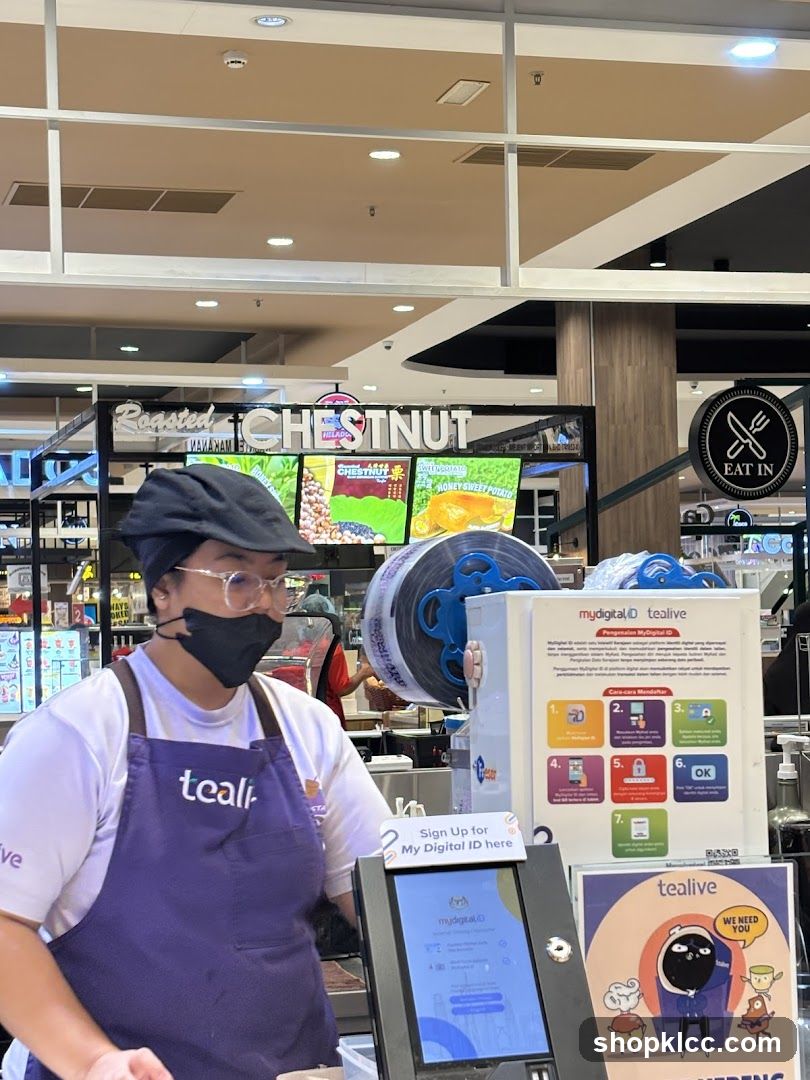 Tealive Staff and Signage