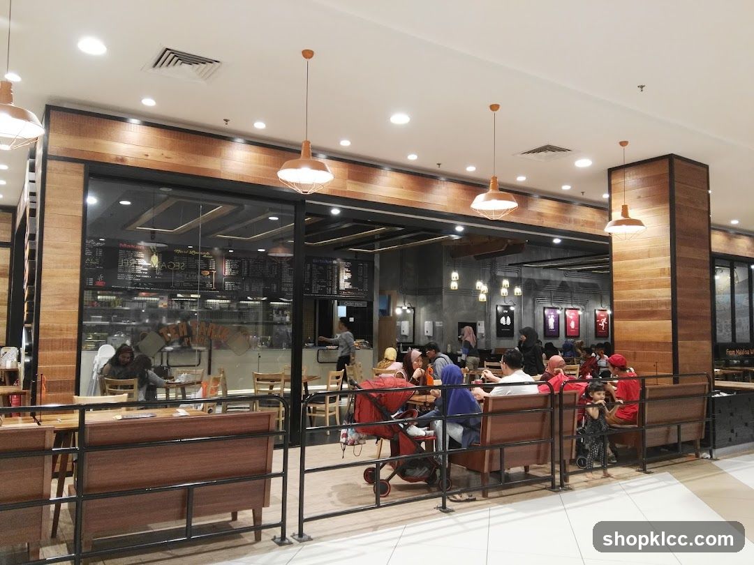 Cafe Interior with Patrons