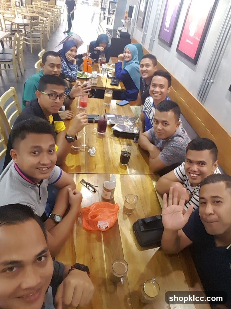 Group of people dining at a restaurant