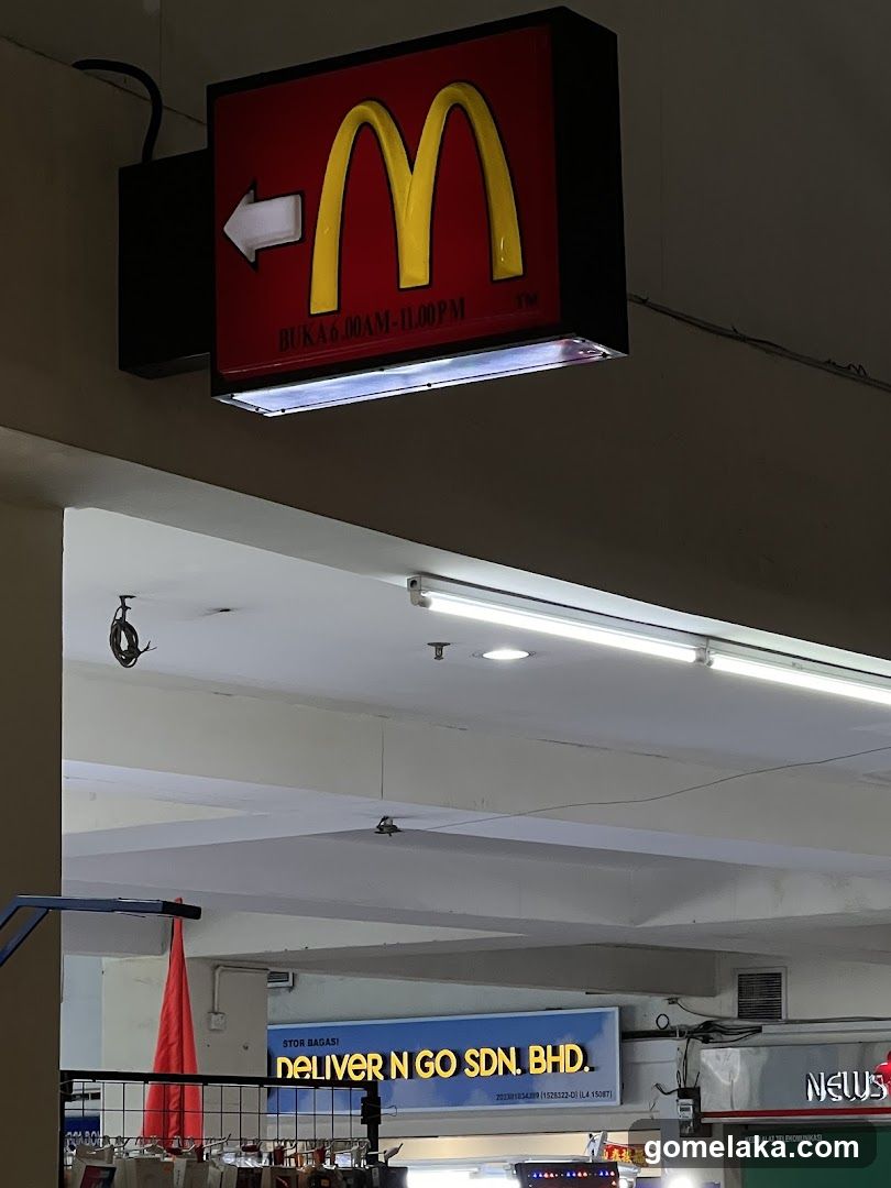 McDonald's Signage Inside Building