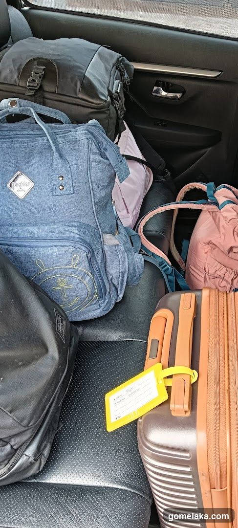 Car Interior with Luggage