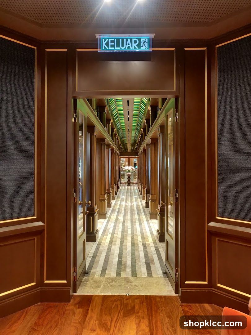 Hallway with Exit Sign