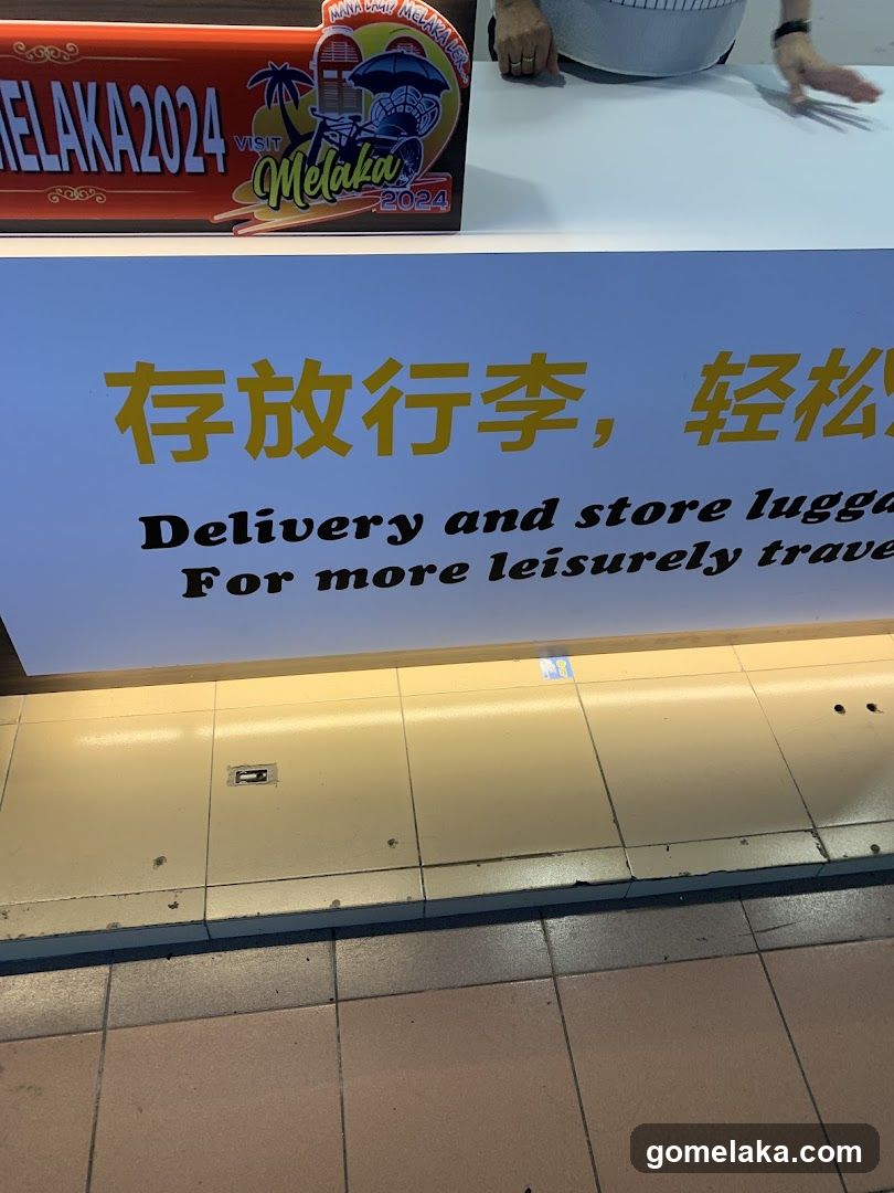 Luggage Delivery Service Signage