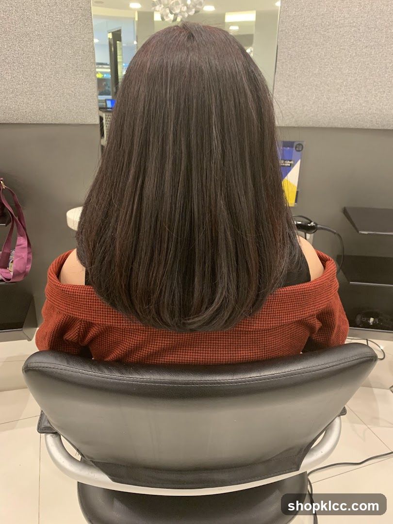 Woman's Hair After Treatment