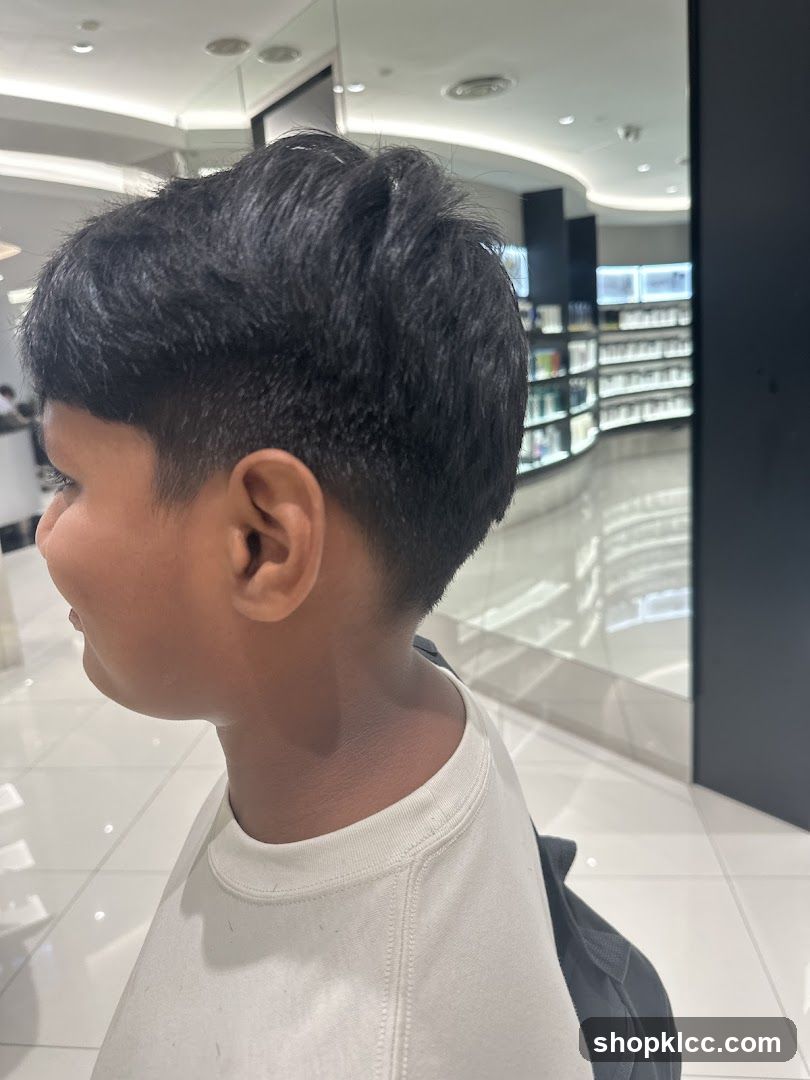 Boy with a fresh haircut