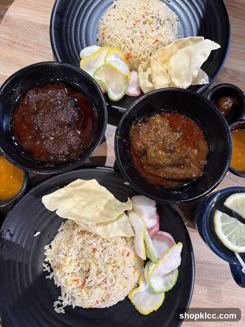 Rice dishes with side dishes