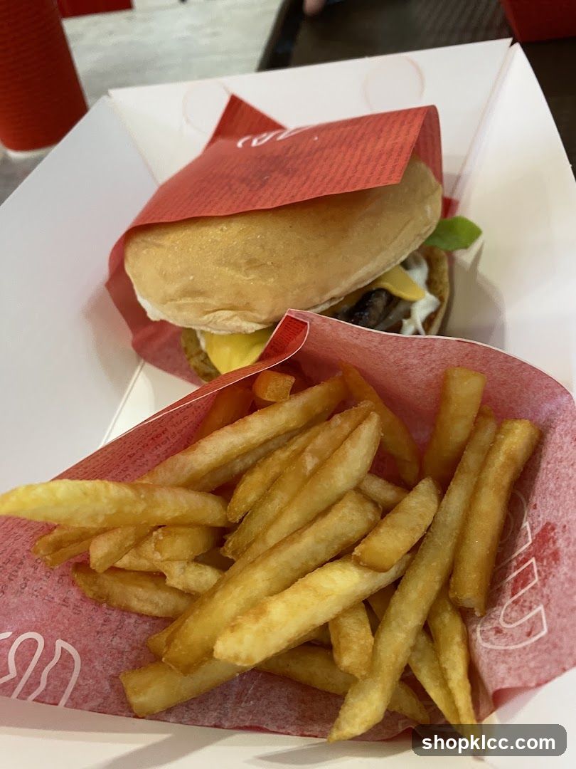 Burger and Fries