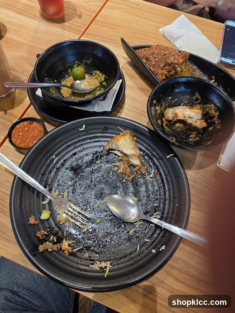 Leftover Food on Plates