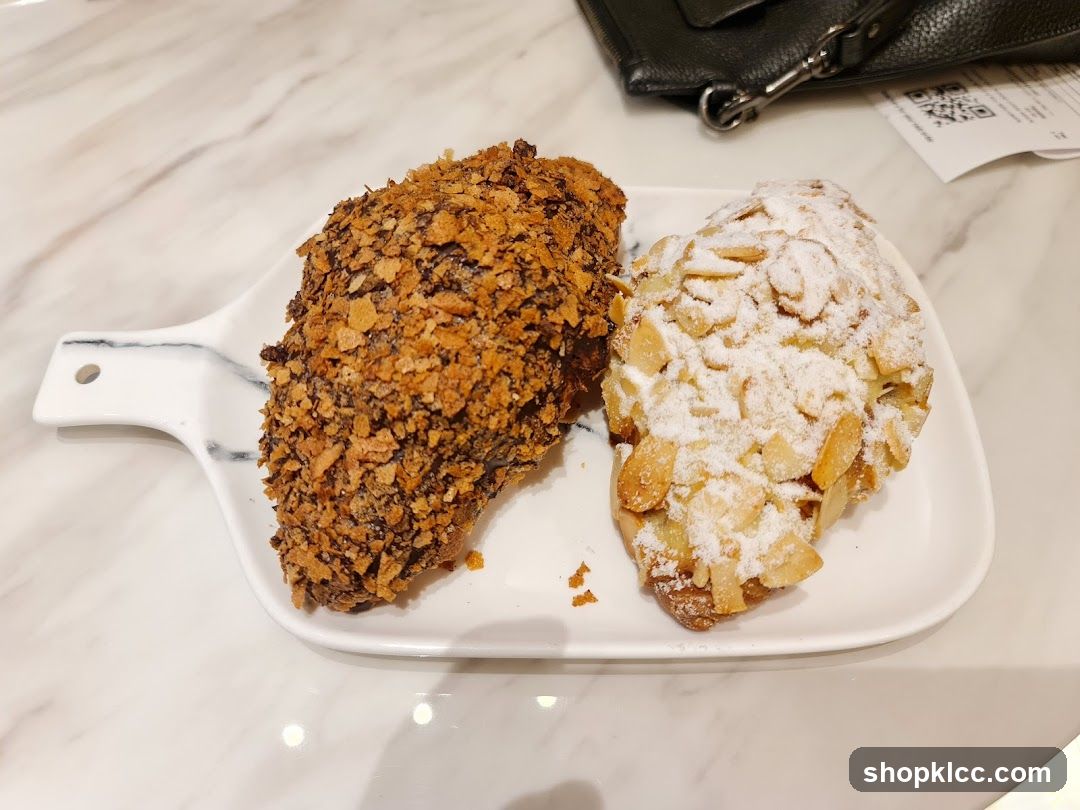 Two Croissants on a Plate