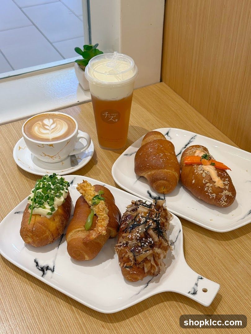 Assortment of Pastries and Drinks