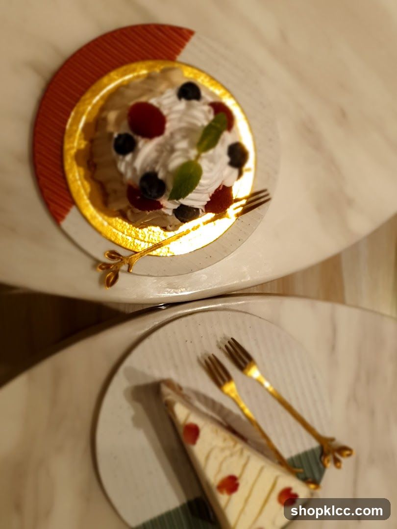 Desserts on Plates
