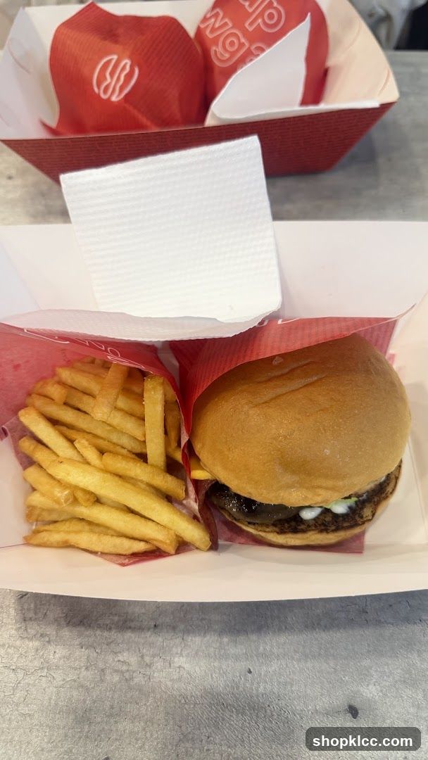 Burger and Fries Meal