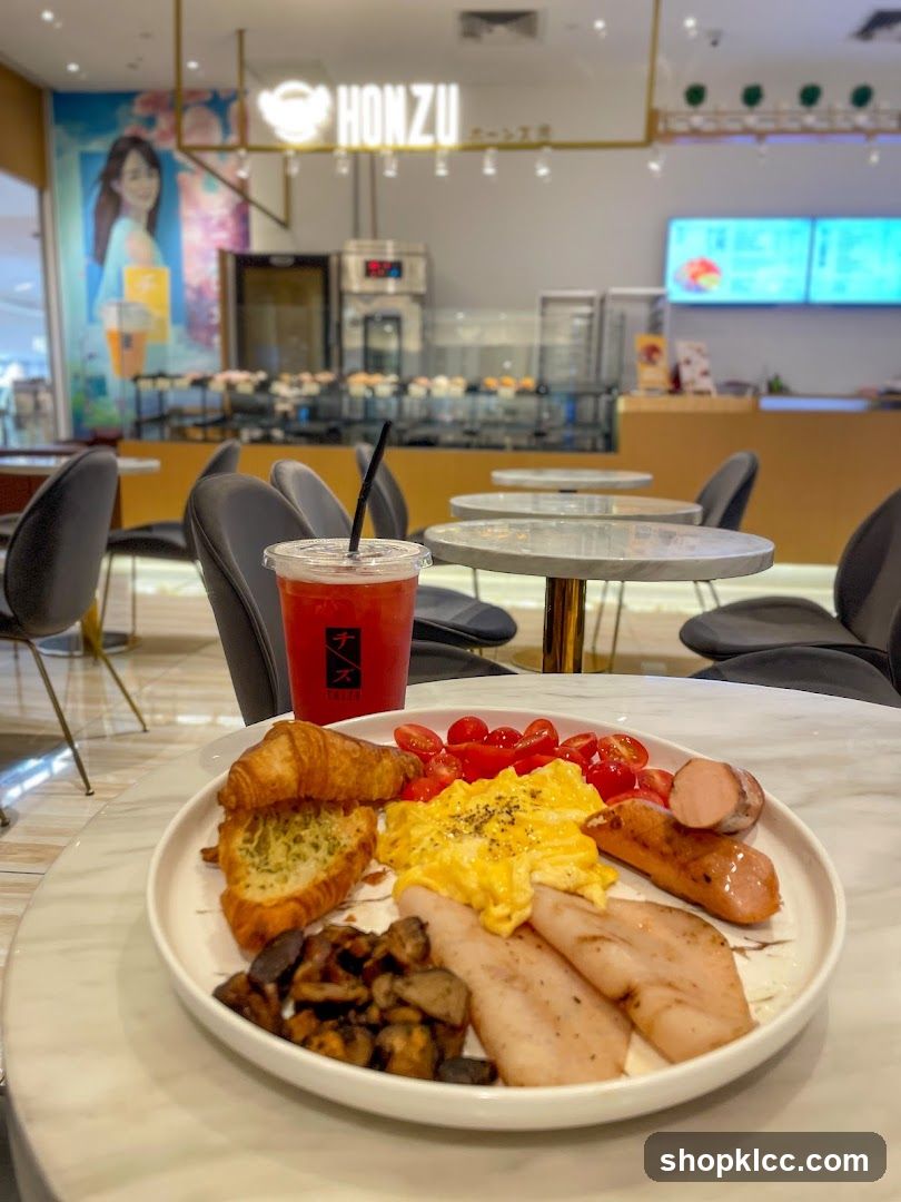 Breakfast Platter and Drink