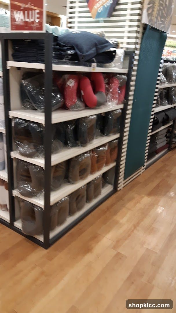 Store Shelving with Packaged Goods
