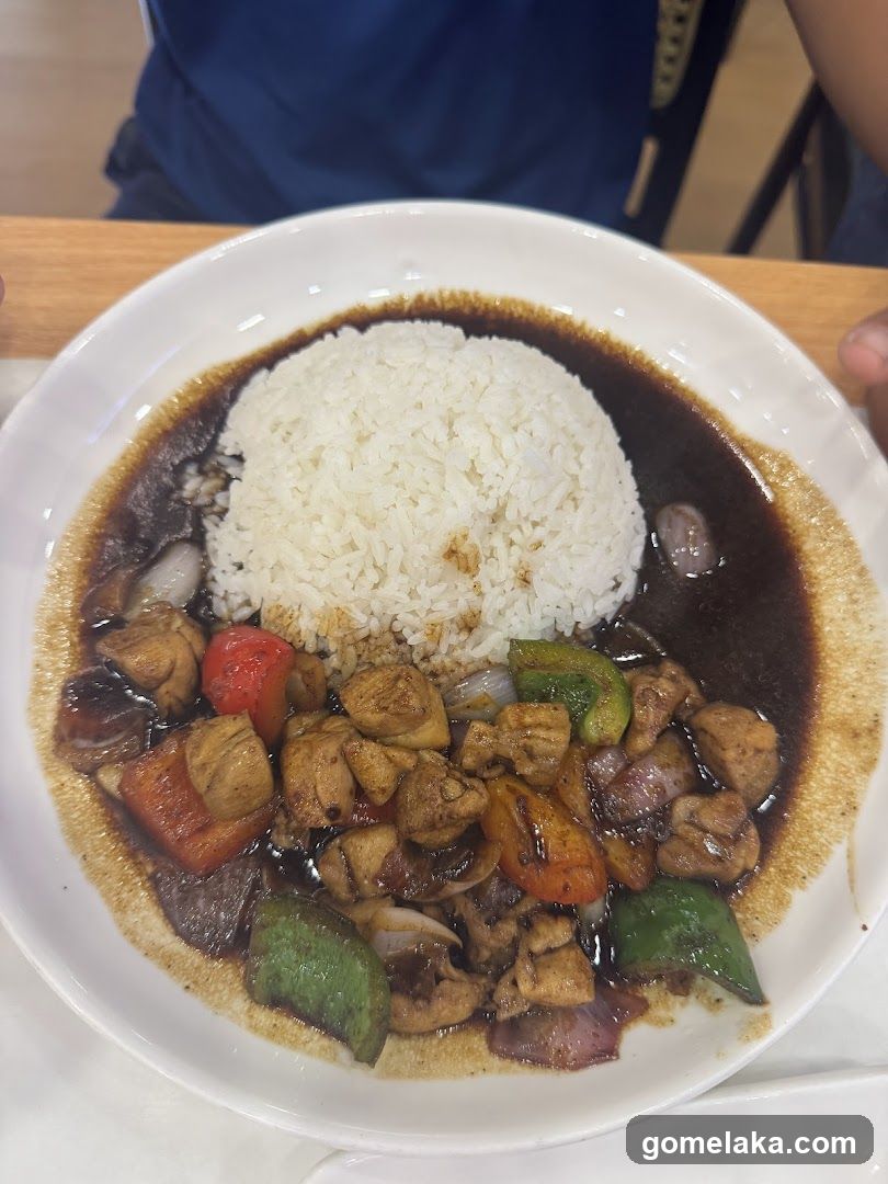 Food dish in restaurant