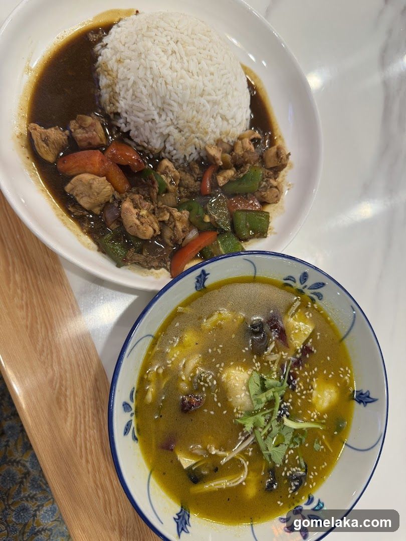 Food Items on Table
