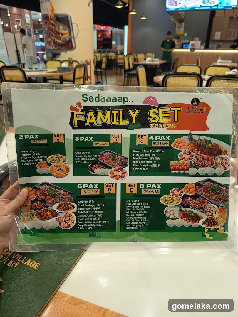 Family Set Menu at Grill Fish Village