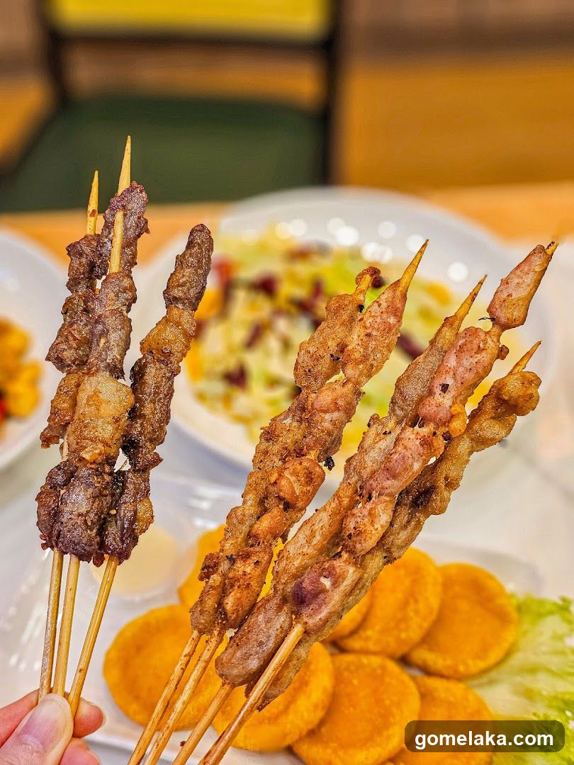 Grilled skewers and side dishes
