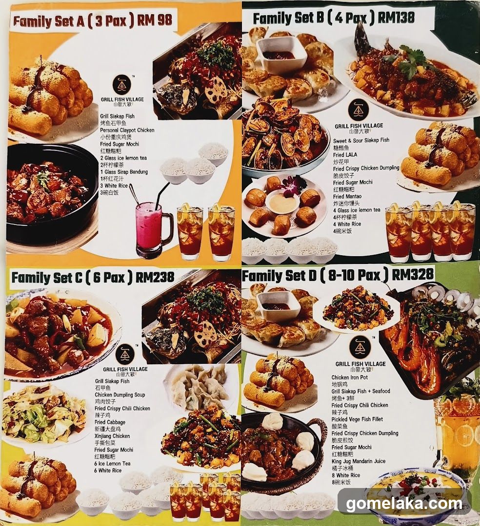 Grill Fish Village Family Meal Sets