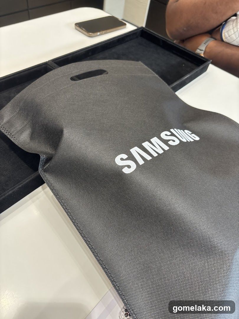Samsung Bag on Counter