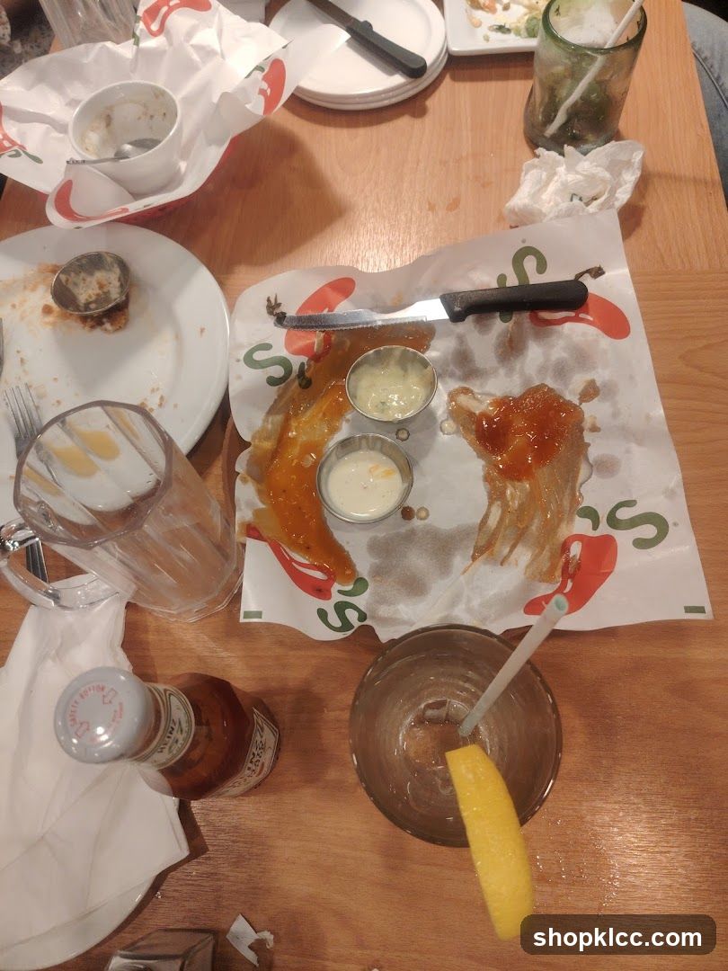Messy Table After Meal