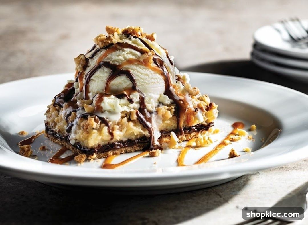 Dessert with Ice Cream and Caramel