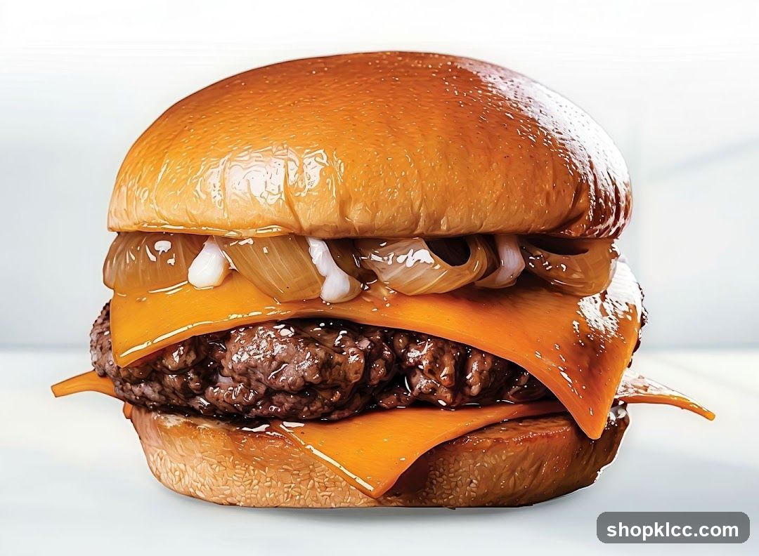 Cheeseburger with Caramelized Onions