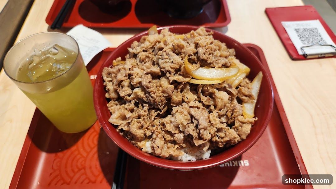 Beef Bowl and Drink