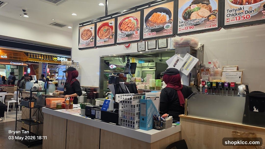 Restaurant Counter with Menu Displays