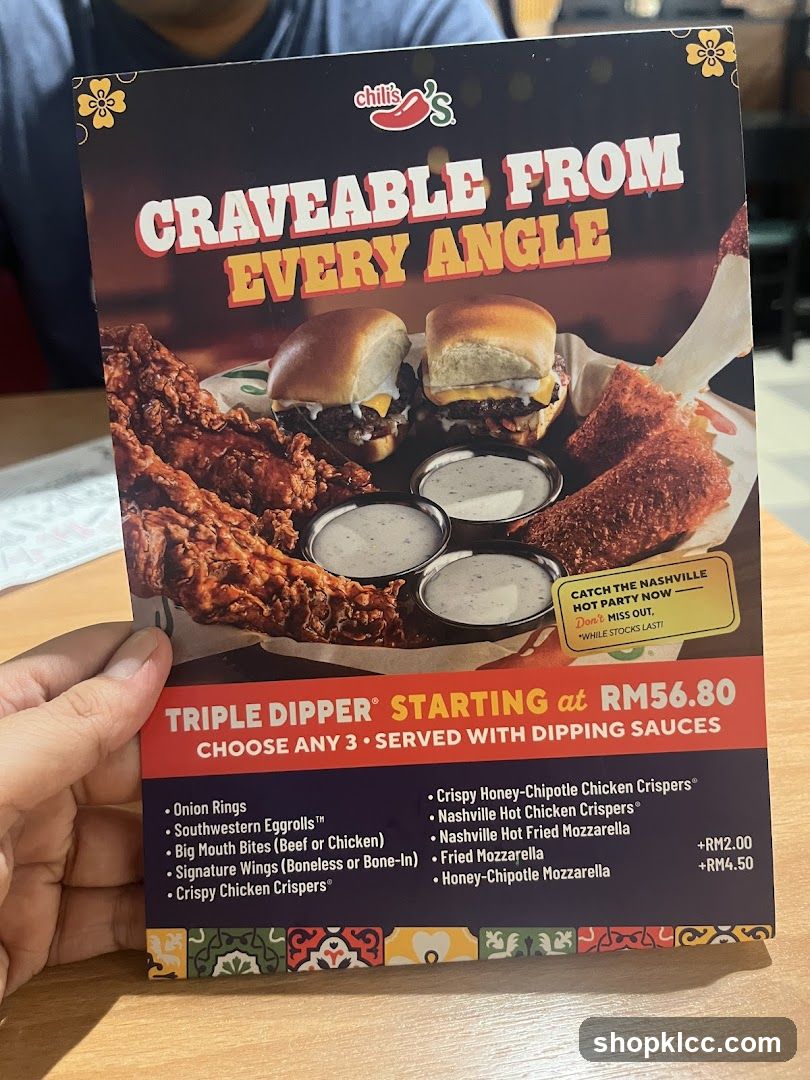 Chili's Triple Dipper Menu