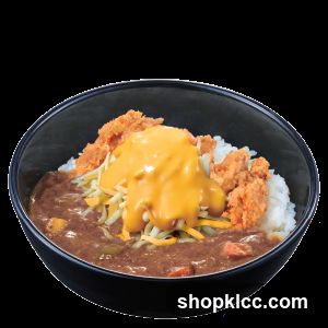 Curry Rice with Fried Chicken and Cheese