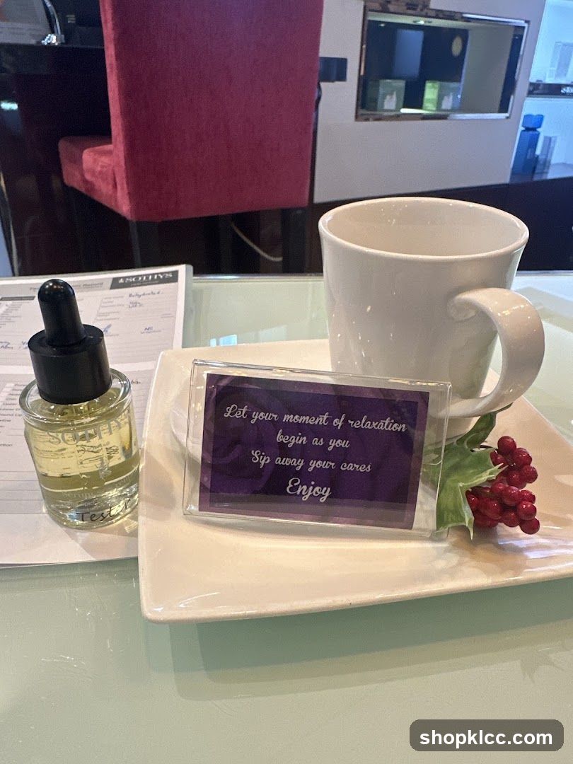 Relaxation Amenities Display