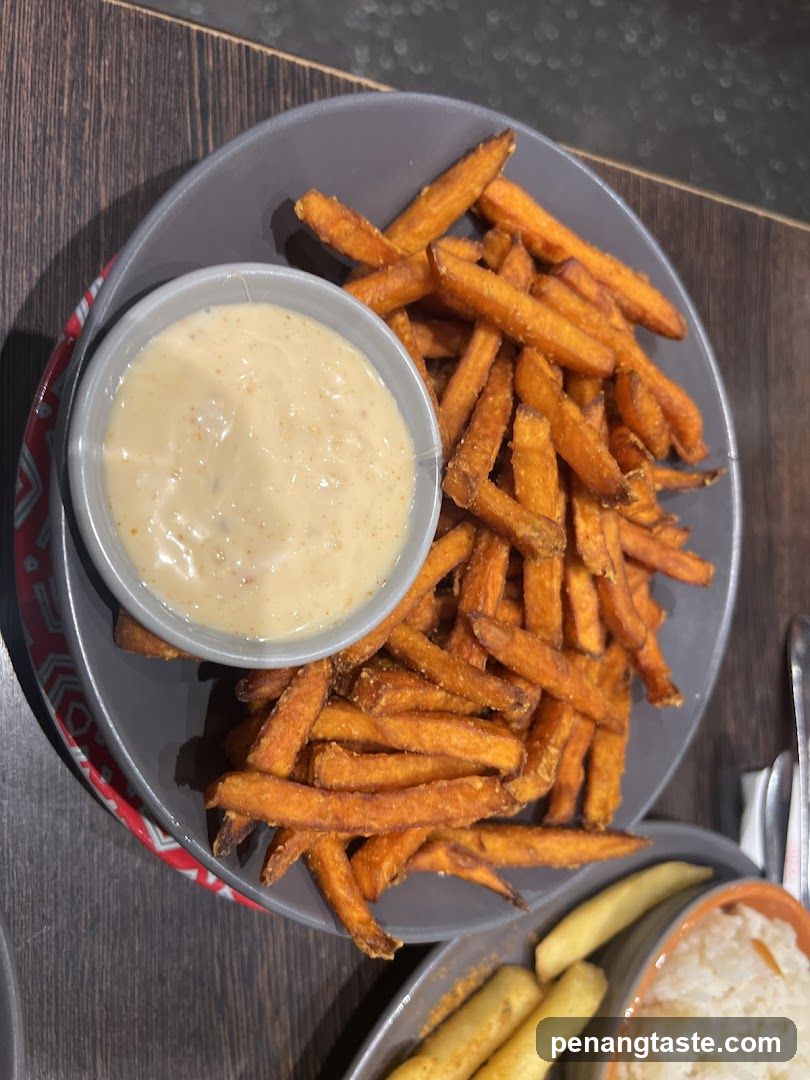 Food Plate with Fries and Dip