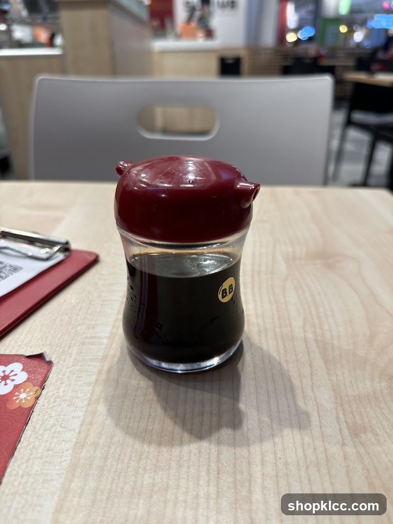 Soy Sauce Bottle on Table