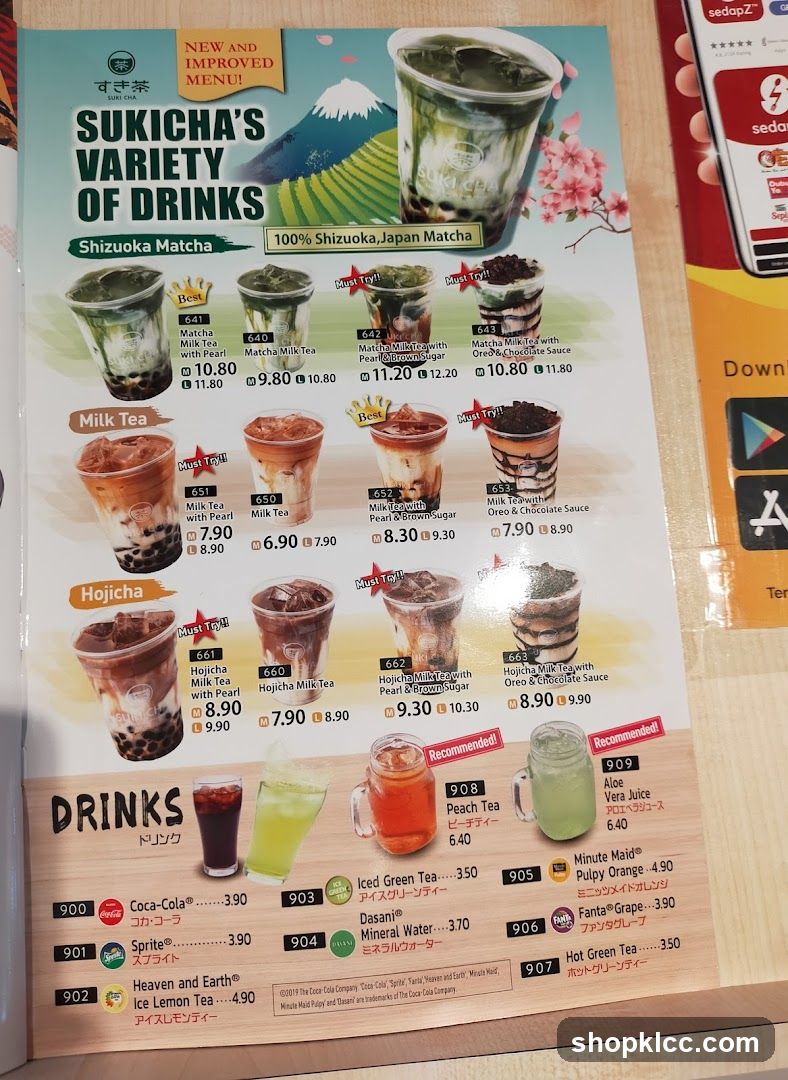 SUKICHA'S VARIETY OF DRINKS