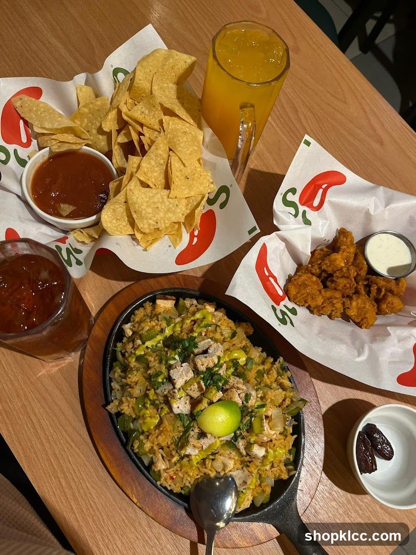 Sizzling Chicken Fajitas with Chips and Salsa