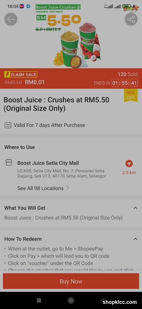 Boost Juice Crushes Deal