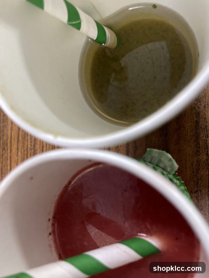 Two Drinks with Straws