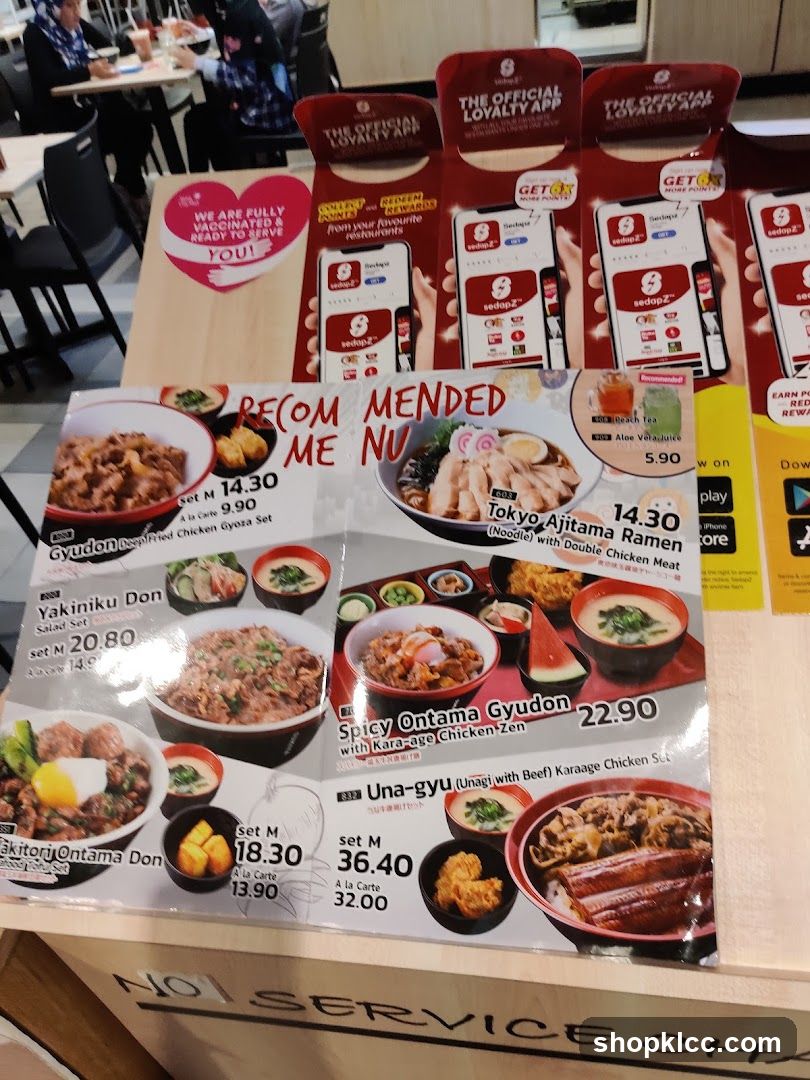 Recommended Menu