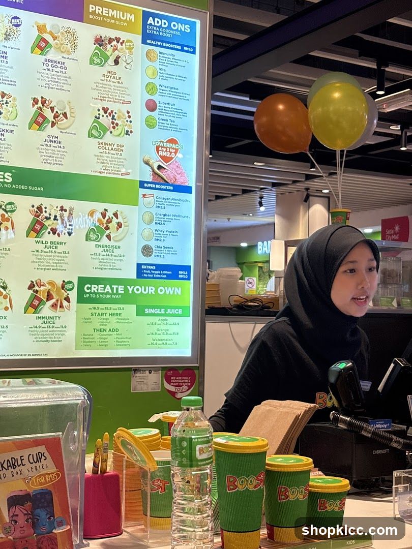 Boost Juice Menu