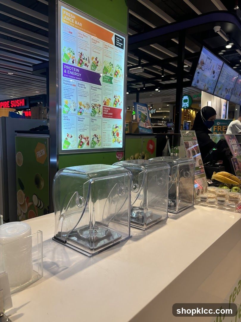 Fresh Juice Bar Menu