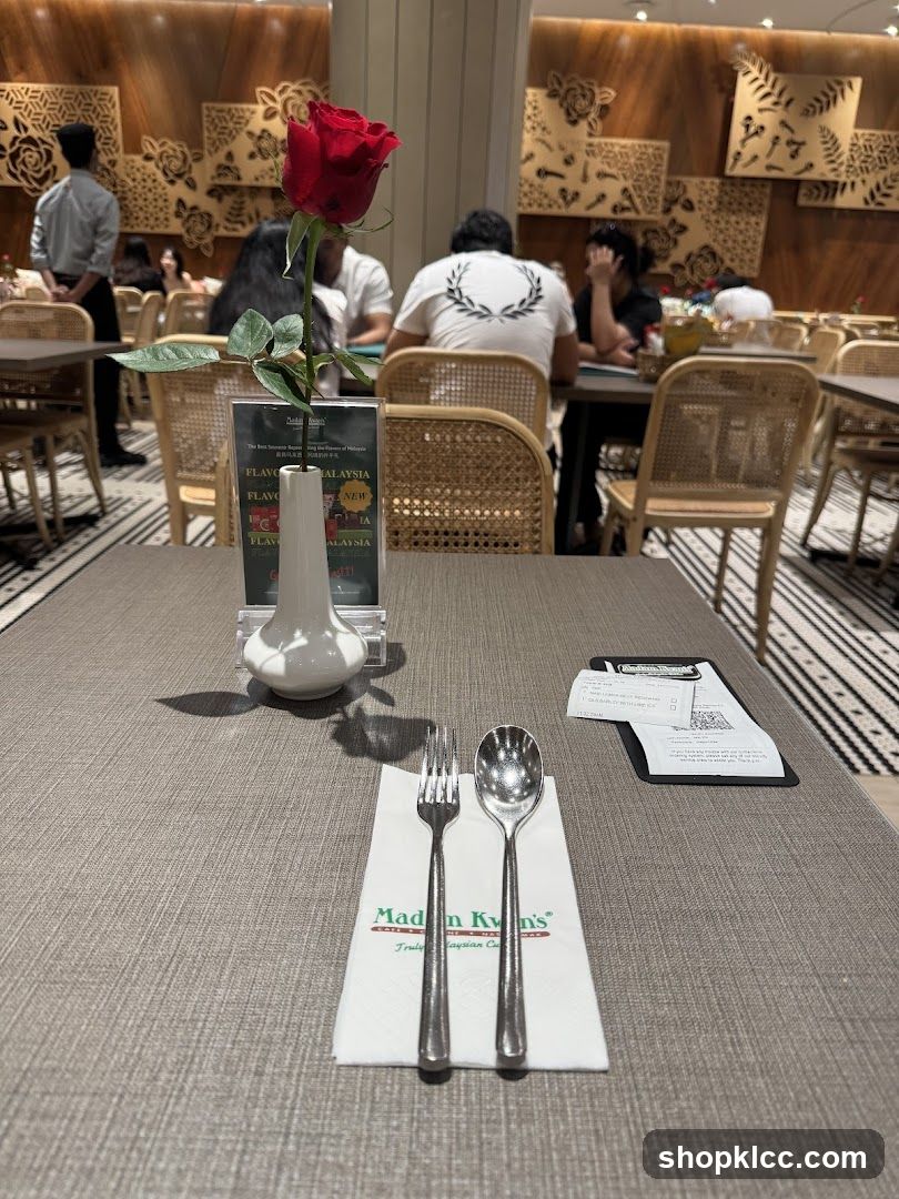Restaurant Interior Table Setting