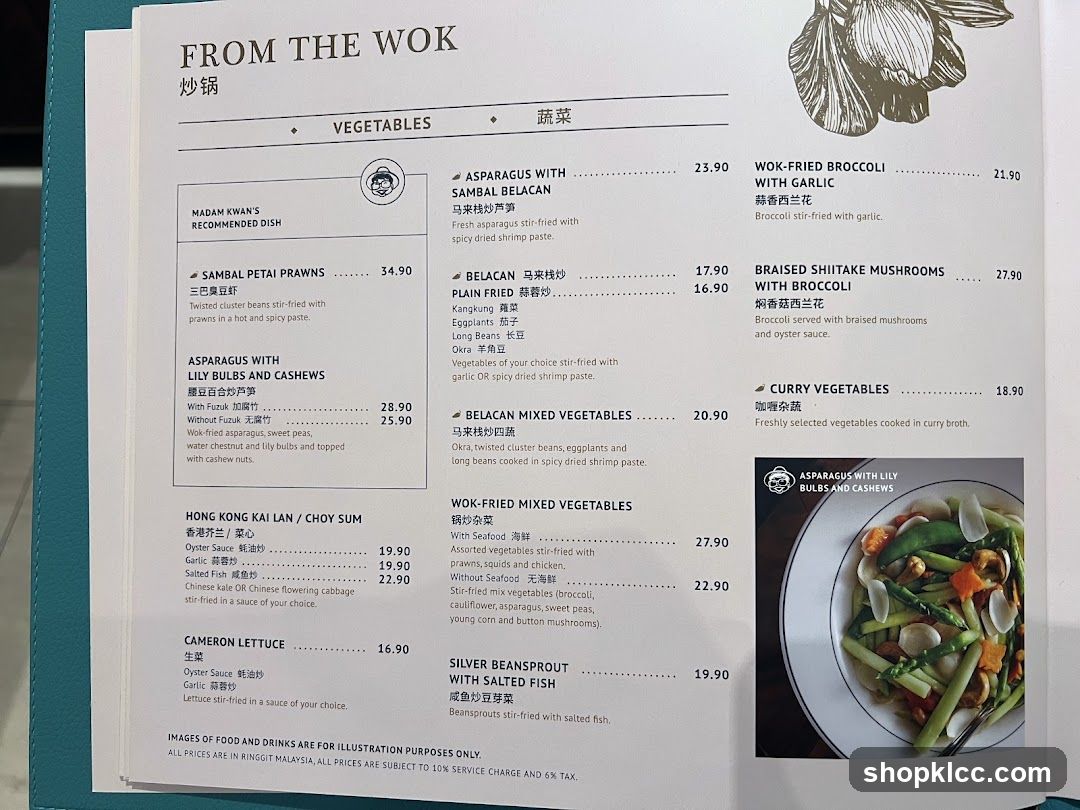 From the Wok - Vegetables Section