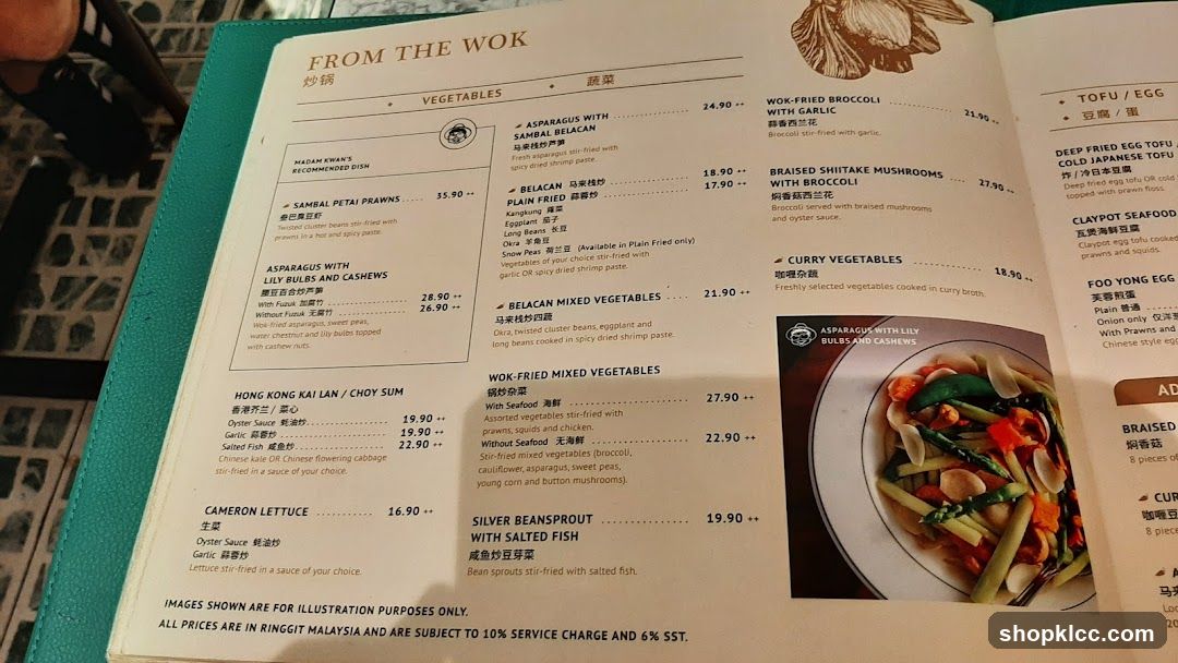 From the Wok Menu