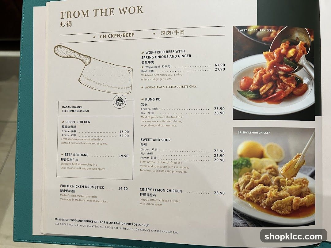 From The Wok Menu
